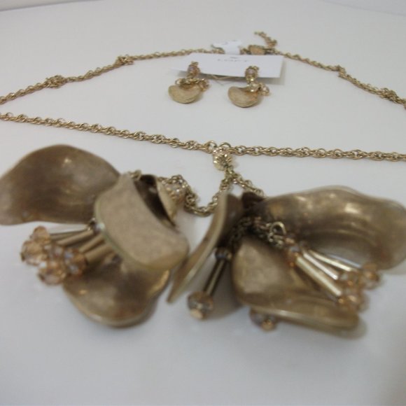 Ann Taylor Loft Necklace earrings Set NWT 98 - Picture 5 of 5